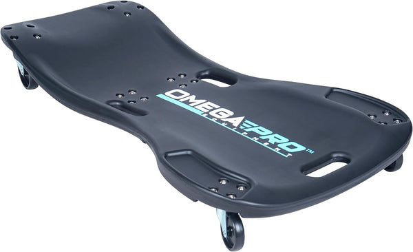 Omega Pro Mechanic Plastic Creeper - 42 Inches 350 Lbs Capacity, Durable and Comfortable Automotive Work Creeper