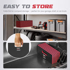 Foldable EVA Utility Mat with Handle & Strap, 47" × 15.8" High Density EVA Foam Kneeling Pad for Garage Work, Workshop Repair, Yard Tasks, Gardening