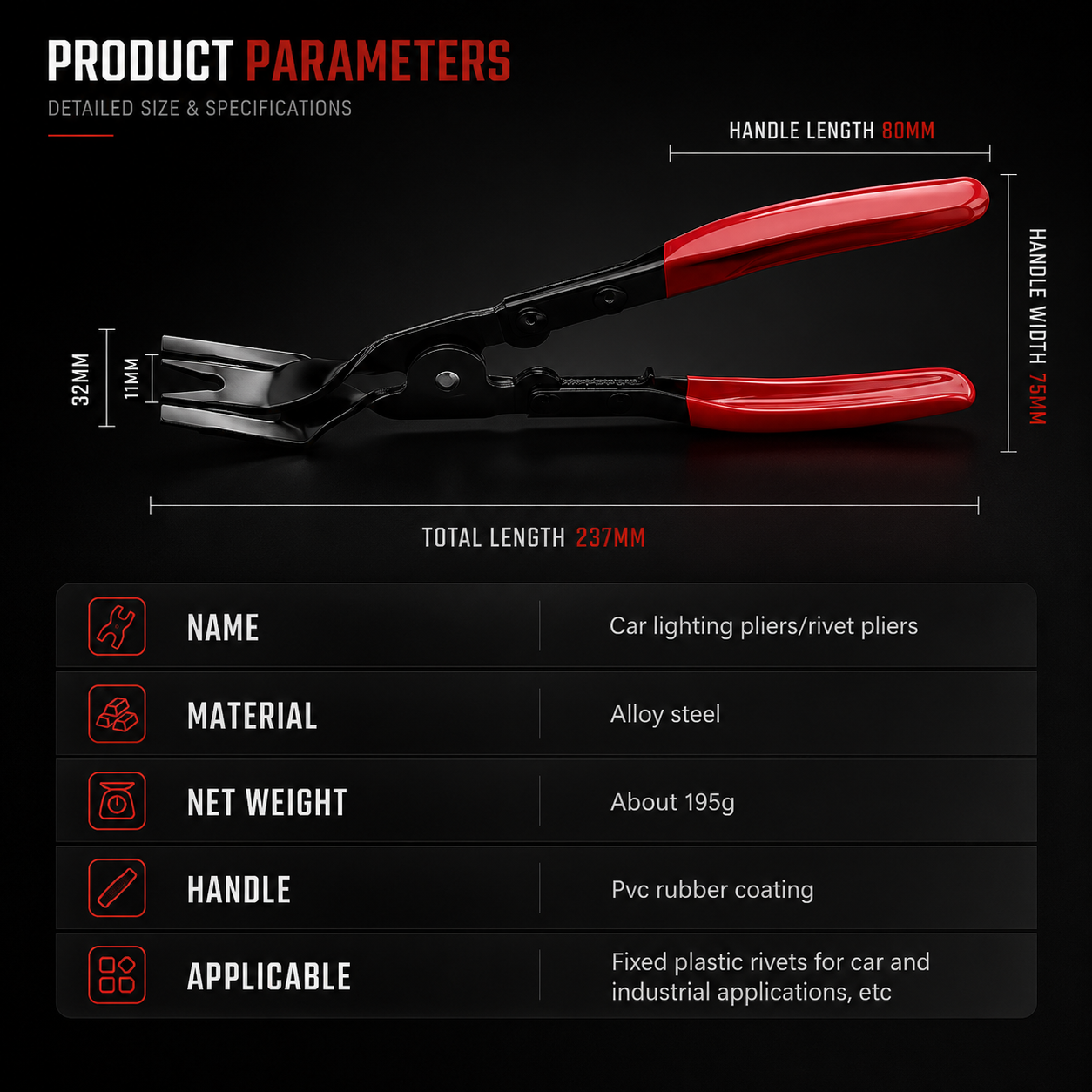 Alotrop Headlight Clamp Pliers