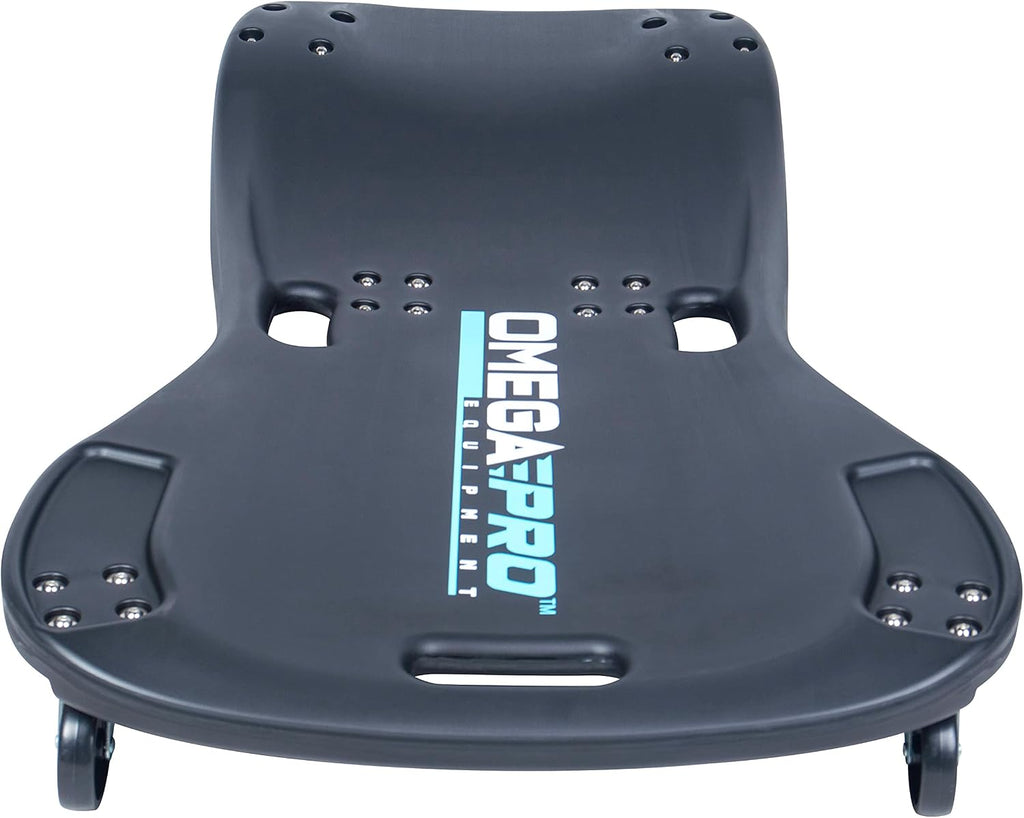 Omega Pro Mechanic Plastic Creeper - 42 Inches 350 Lbs Capacity, Durable and Comfortable Automotive Work Creeper
